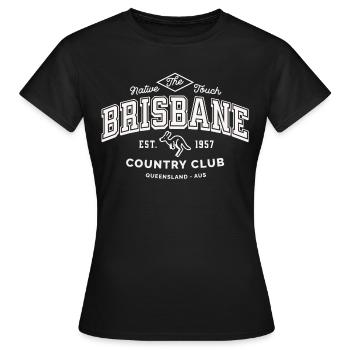 Brisbane Queensland country club - T-shirt Femme - noir - Devant - AI Model Female 172 dark (172cm)