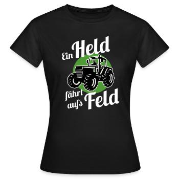 Trekker Traktor landwirt - Frauen T-Shirt - Schwarz - Vorne - AI Model Female 172 dark (172cm)