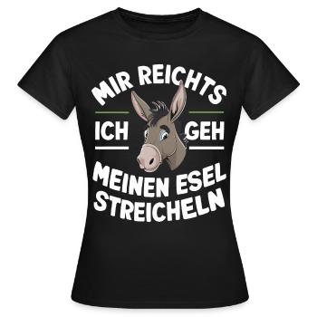 Donkey Donkey Mule Muli - Women's T-Shirt - black - Front - AI Model Female 172 dark (172cm)