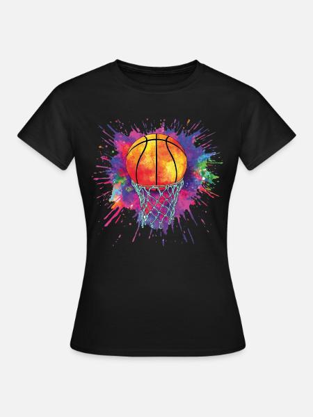 Basketball - Frauen T-Shirt - Schwarz