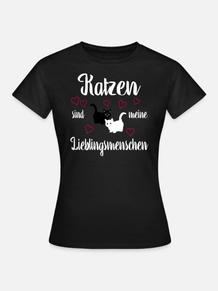 Katzen - Frauen T-Shirt - Schwarz