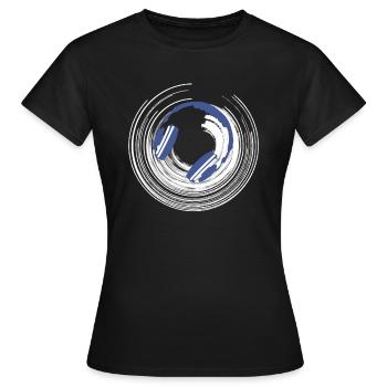 Musique casque - T-shirt Femme - noir - Devant - AI Model Female 172 dark (172cm)