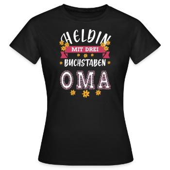 Grandma heroine - Women's T-Shirt - black - Front - AI Model Female 172 dark (172cm)