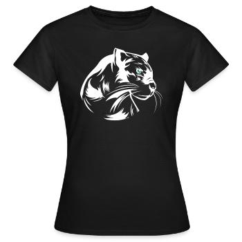 Panthères - T-shirt Femme - noir - Devant - AI Model Female 172 dark (172cm)