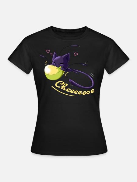 Miraculous Cheese Plagg Cat Noir - Women's T-Shirt - black