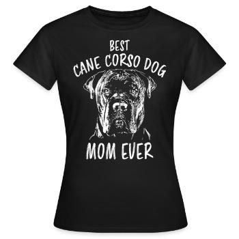 Cane Corso Dog Dog Owner Saying Mom Gift - Women's T-Shirt - black - Front - AI Model Female 172 dark (172cm)
