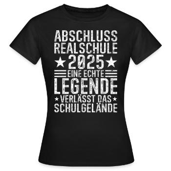Diplôme d’études secondaires 2025 : la légende s’en va - T-shirt Femme - noir - Devant - AI Model Female 172 dark (172cm)