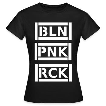 Punkrock Berlin - Frauen T-Shirt - Schwarz - Vorne - AI Model Female 172 dark (172cm)