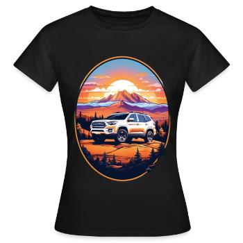 Véhicule tout-terrain 4x4 - T-shirt Femme - noir - Devant - AI Model Female 172 dark (172cm)