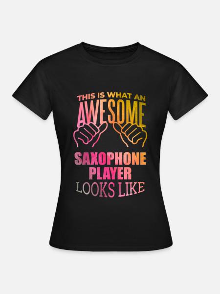 Saxophone Saxophone Saxophone - T-shirt Femme - noir