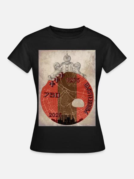 Amsterdam 750 Hemd Design - Frauen T-Shirt - Schwarz
