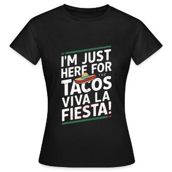 Viva la Fiesta - Frauen T-Shirt - Schwarz - Vorne - AI Model Female 172 dark (172cm)