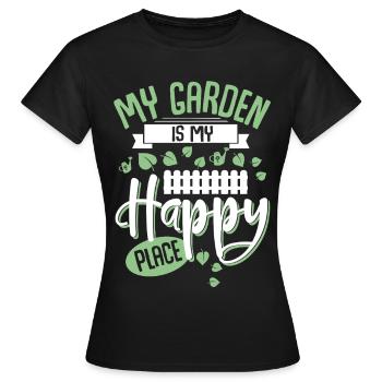 Garten Schrebergarten - Frauen T-Shirt - Schwarz - Vorne - AI Model Female 172 dark (172cm)