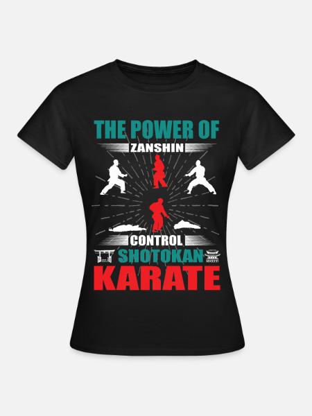 Shotokan Karate Zanshin Design - Women's T-Shirt - black