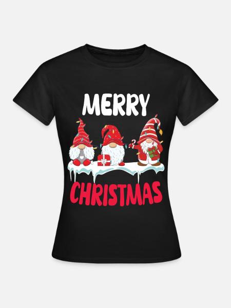 Gnomische Weihnachtstruppe - Frauen T-Shirt - Schwarz