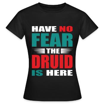 N’ayez crainte, le druide est là Tenue - T-shirt Femme - noir - Devant - AI Model Female 172 dark (172cm)