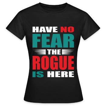 Have no Fear the Schurke is here Outfit - Frauen T-Shirt - Schwarz - Vorne - AI Model Female 172 dark (172cm)