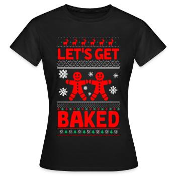 Lebkuchenmann | Lebkuchenmann - Frauen T-Shirt - Schwarz - Vorne - AI Model Female 172 dark (172cm)