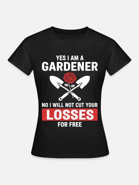 Humour Jardinier - T-shirt Femme - noir