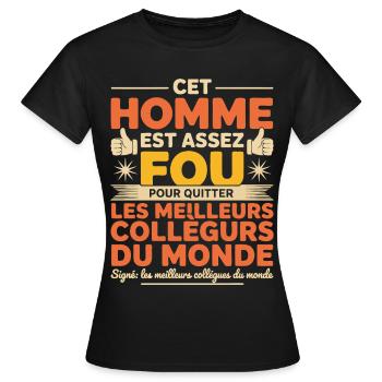 Departure Co-worker New Job Retirement - Women's T-Shirt - black - Front - AI Model Female 172 dark (172cm)