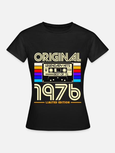 Originale Kassetten-Retro-Edition von 1976 - Frauen T-Shirt - Schwarz