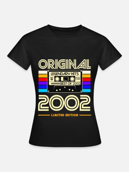 Originalkassette Retro von 2002 - Frauen T-Shirt - Schwarz