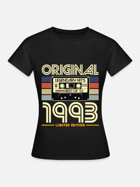Originale Retro-Hits von 1993 - Frauen T-Shirt - Schwarz