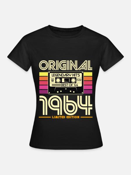 Originale Retro-Hits von 1964 - Frauen T-Shirt - Schwarz