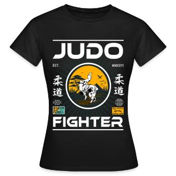 Judo Kanji Design – Cooles Shirt für Judoka - Frauen T-Shirt - Schwarz - Vorne - AI Model Female 172 dark (172cm)