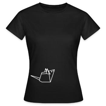 maus - Frauen T-Shirt - Schwarz - Vorne - AI Model Female 172 dark (172cm)