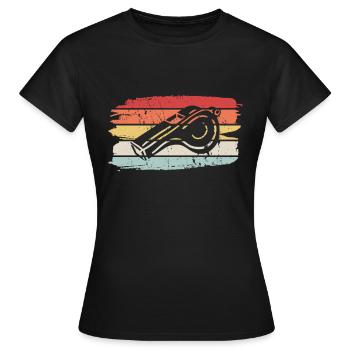 Referee Shiri Whistle Referee Whistle - Women's T-Shirt - black - Front - AI Model Female 172 dark (172cm)