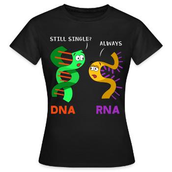 Rna Strang Und Einen Dna Strang - Biologie - Frauen T-Shirt - Schwarz - Vorne - AI Model Female 172 dark (172cm)