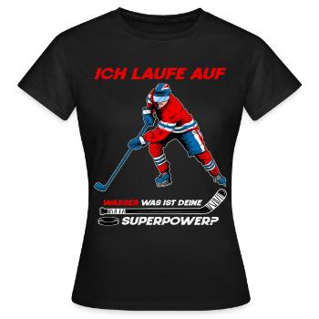 Fantastischen Eishockey Spieler - Eishockey - Frauen T-Shirt - Schwarz - Vorne - AI Model Female 172 dark (172cm)