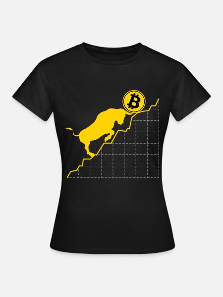 Krypto Für Bitcoin-Trader Blockchain Bitcoin - Frauen T-Shirt - Schwarz