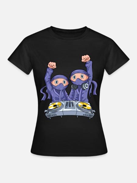 Dj Pour Disc Jockey Table de mixage Techno Rave - T-shirt Femme - noir