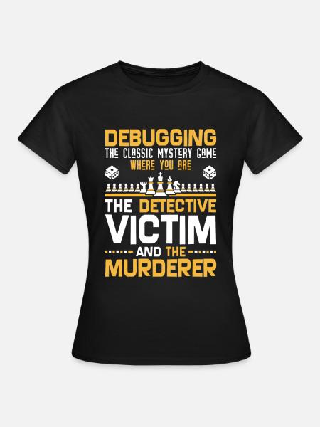Développeur de programmeur - Code Nerd Debug - T-shirt Femme - noir