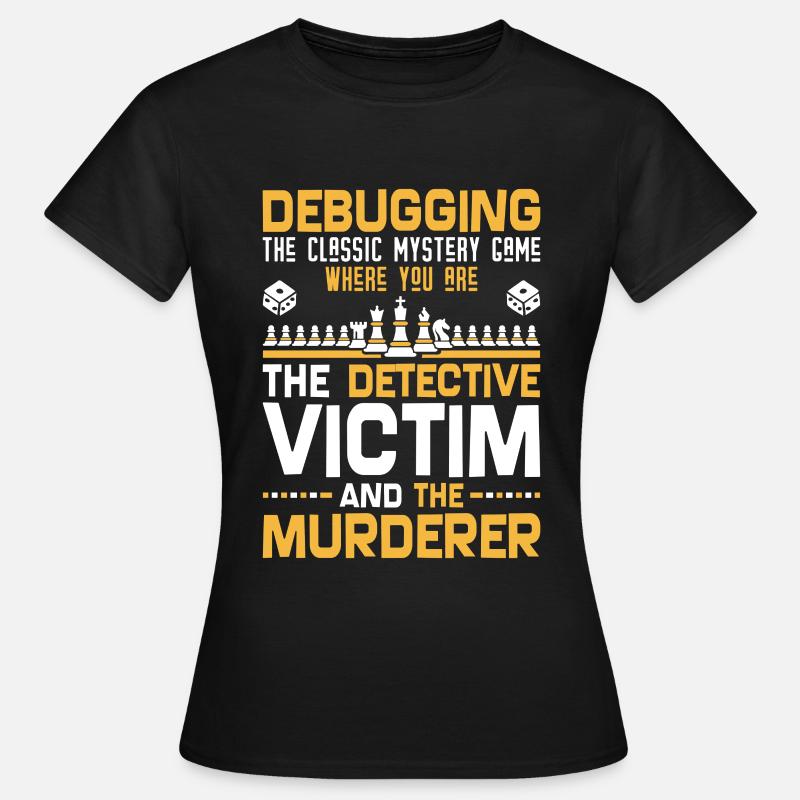 Développeur de programmeur - Code Nerd Debug - T-shirt Femme - noir