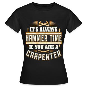 Charpentier - Charpentier - T-shirt Femme - noir - Devant - AI Model Female 172 dark (172cm)