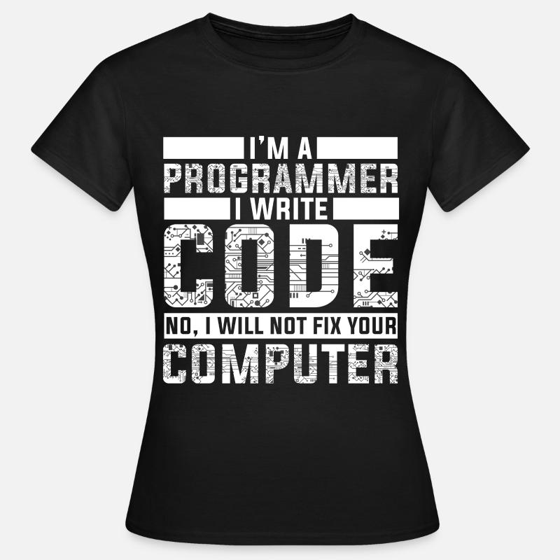 Développeur de programmeur - Code Geek Geek - T-shirt Femme - noir