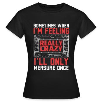 Menuisier menuisier menuisier - T-shirt Femme - noir - Devant - AI Model Female 172 dark (172cm)
