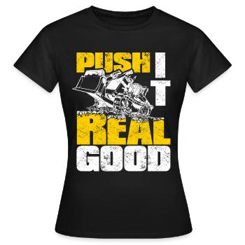 Bulldozer bulldozer caterpillar - Women's T-Shirt - black - Front - AI Model Female 172 dark (172cm)