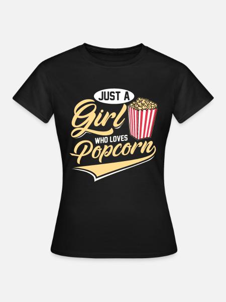 Popcorn - Frauen T-Shirt - Schwarz