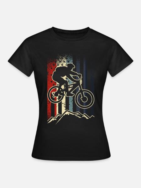 MTB Mountainbike - T-shirt dam - svart