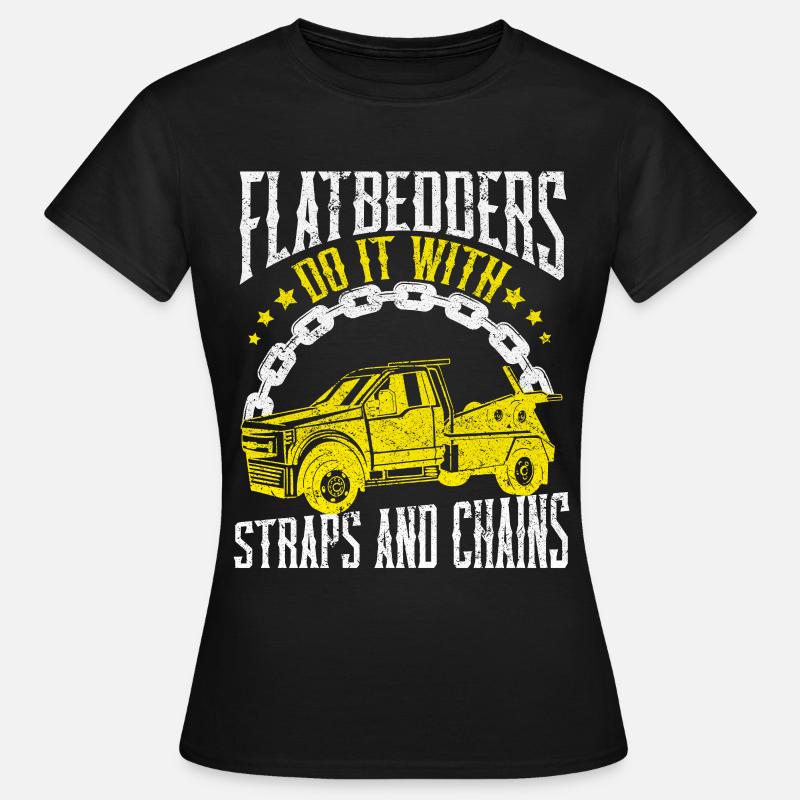 Abschleppwagen Abschleppdienst Abschlepper - Frauen T-Shirt - Schwarz