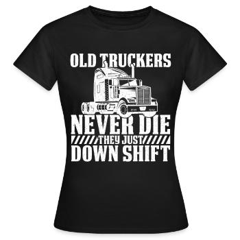 Truck driver Truck driver Truck driver Trucker - Women's T-Shirt - black - Front - AI Model Female 172 dark (172cm)