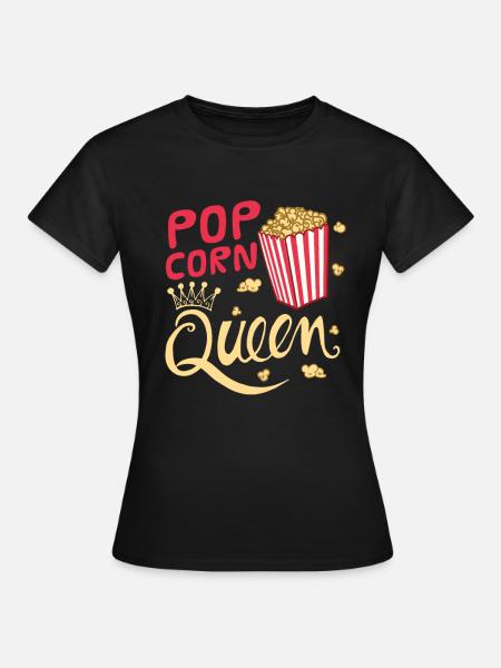 Popcorn - Frauen T-Shirt - Schwarz