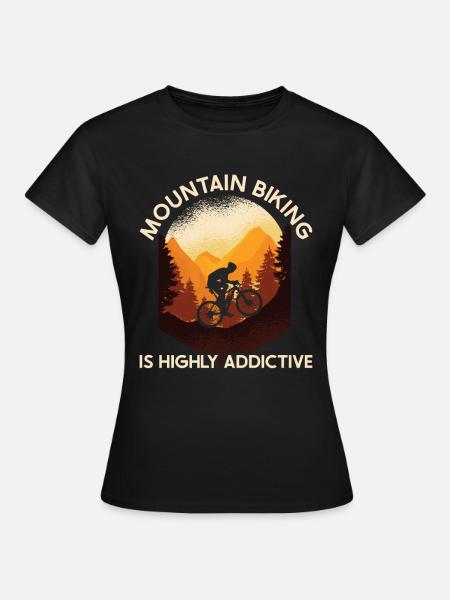 MTB Mountainbike - T-shirt dam - svart