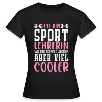 Sportlehrer Sport Lehrer Sportunterricht - Frauen T-Shirt - Schwarz - Vorne - AI Model Female 172 dark (172cm)