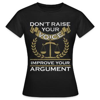 Avocat juriste avocat avocat - T-shirt Femme - noir - Devant - AI Model Female 172 dark (172cm)