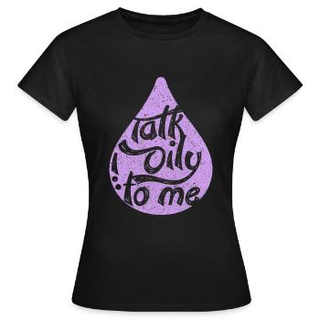 Huile essentielle - T-shirt Femme - noir - Devant - AI Model Female 172 dark (172cm)